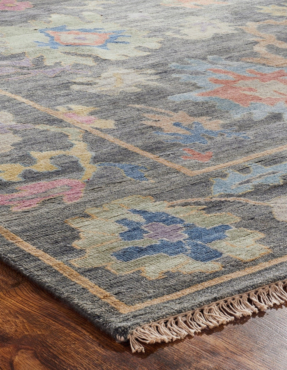 3' x 5' Oushak Hand-Knotted Silk rug, Rug #AA8921