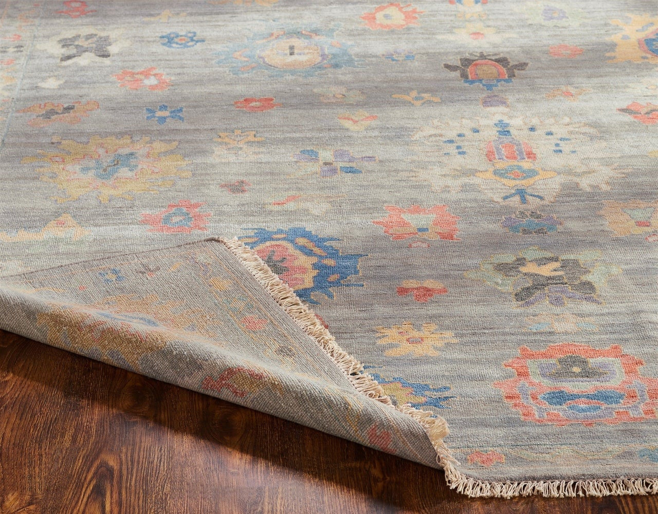 4' x 6' Oushak Hand-Knotted Silk rug, Rug #AA8931