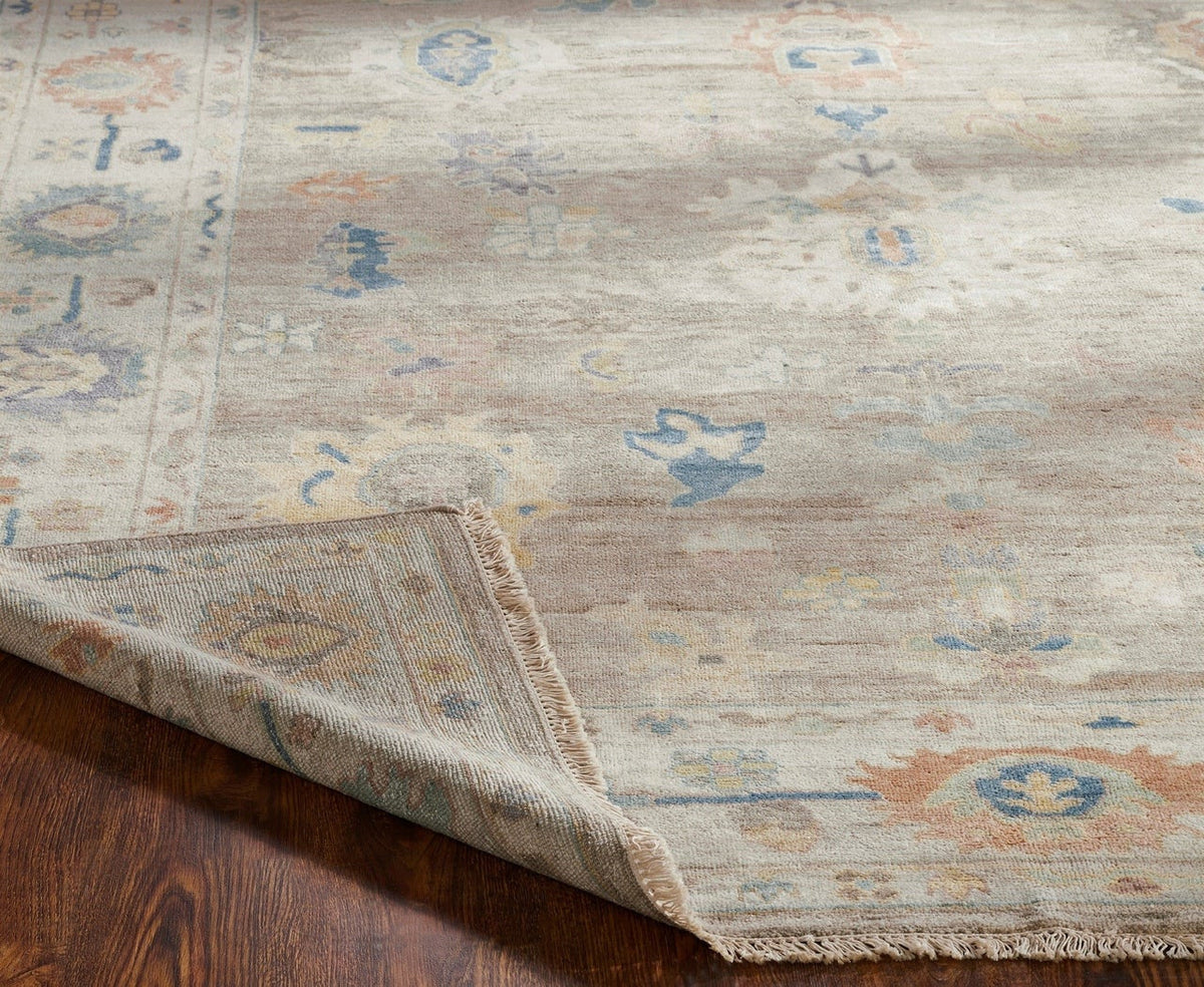 4' x 6' Oushak Hand-Knotted Silk rug, Rug #AA8961