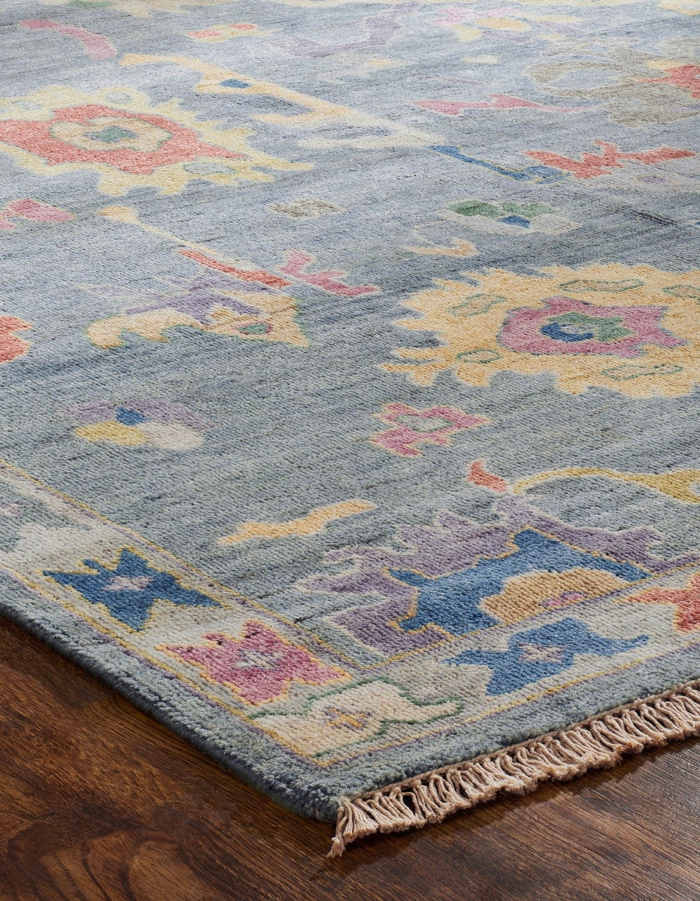 3' x 5' Oushak Hand-Knotted Silk rug, Rug #AA8971