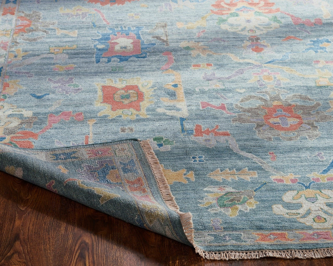 4' x 6' Oushak Hand-Knotted Silk rug, Rug #AA8971
