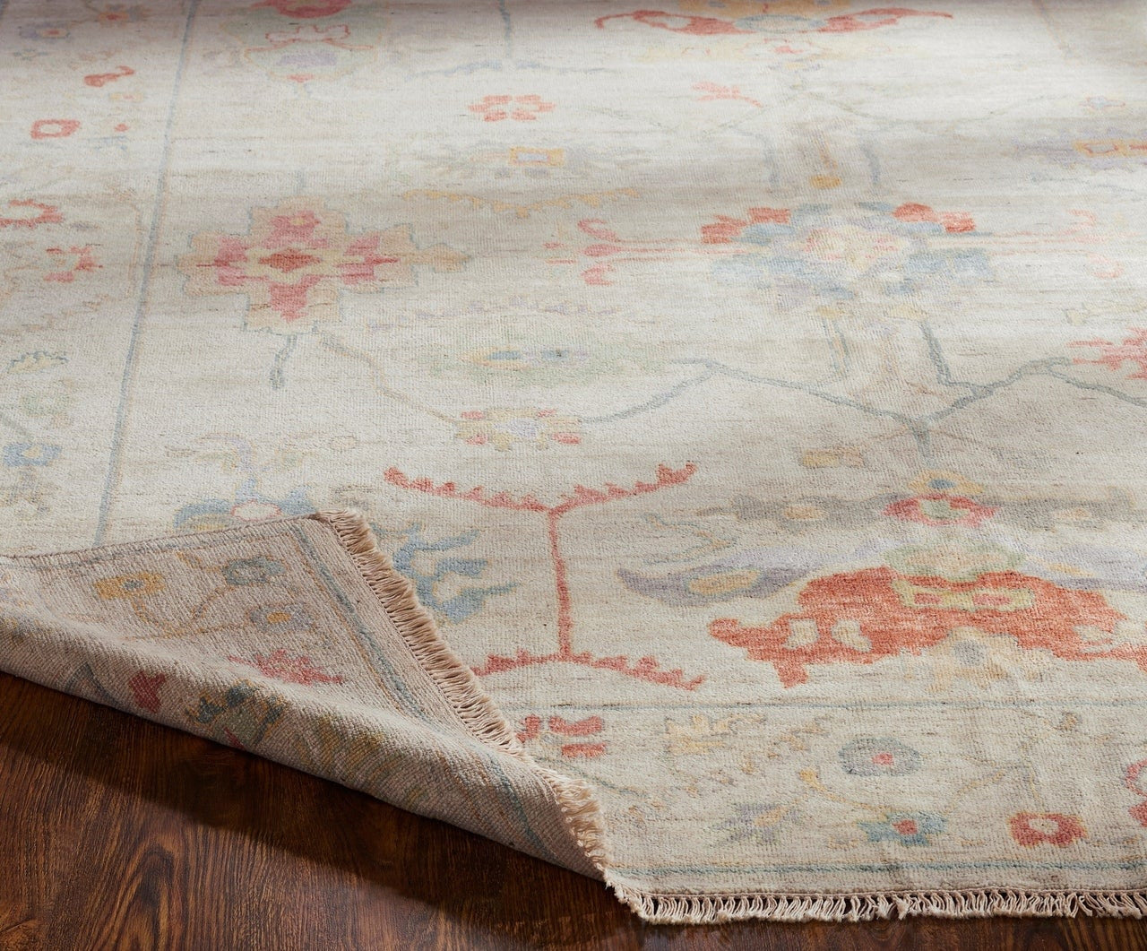 3' x 5' Oushak Hand-Knotted Silk rug, Rug #AA8981