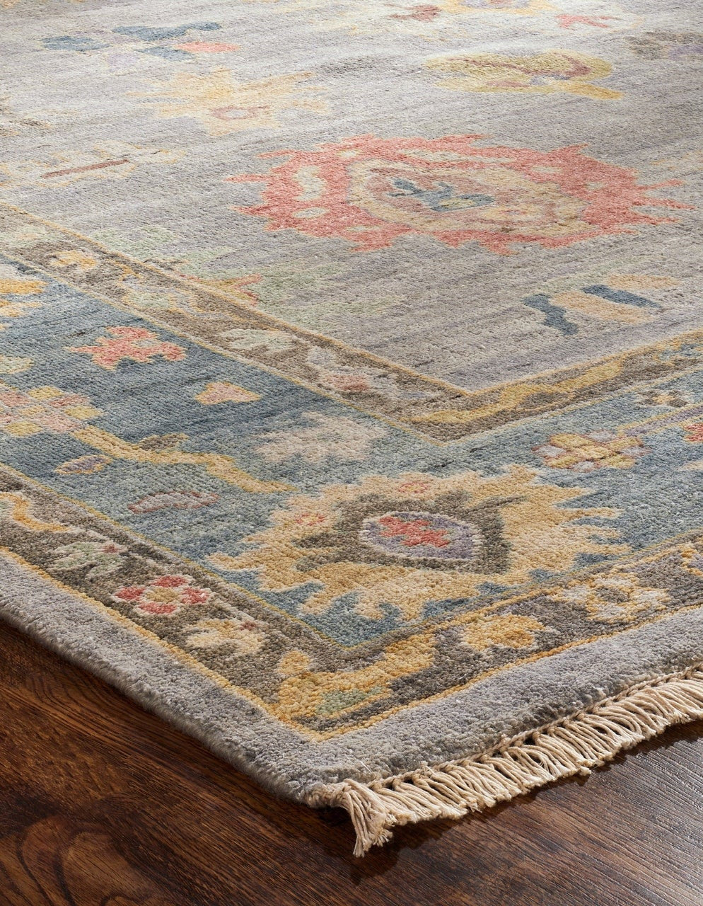 3' x 5' Oushak Hand-Knotted Silk rug, Rug #AA9001