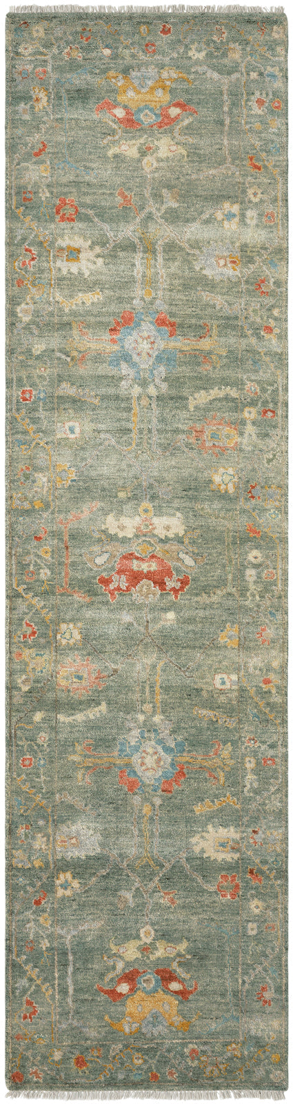 10' x 14' Oushak Hand-Knotted Silk rug, Rug #AA9060