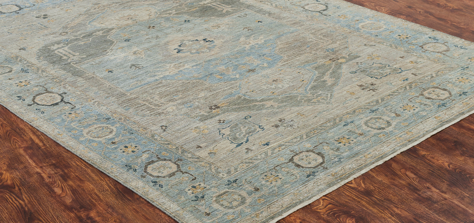 3' x 5' Transitional Hand-Knotted Wool rug, Rug #AF12800
