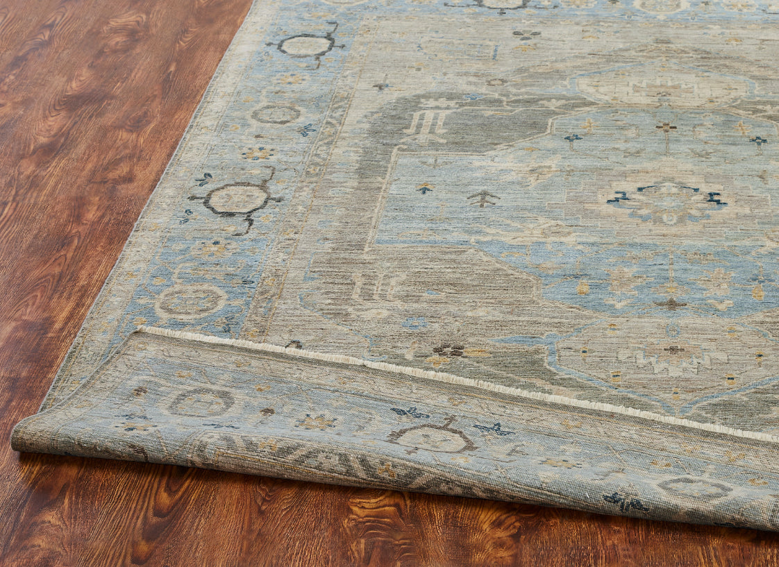 6' x 9' Transitional Hand-Knotted Wool rug, Rug #AF12800