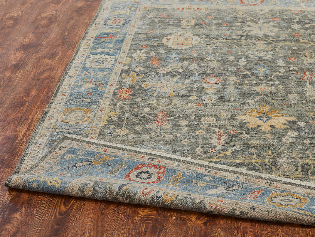 6' x 9' Transitional Hand-Knotted Wool rug, Rug #AF12810