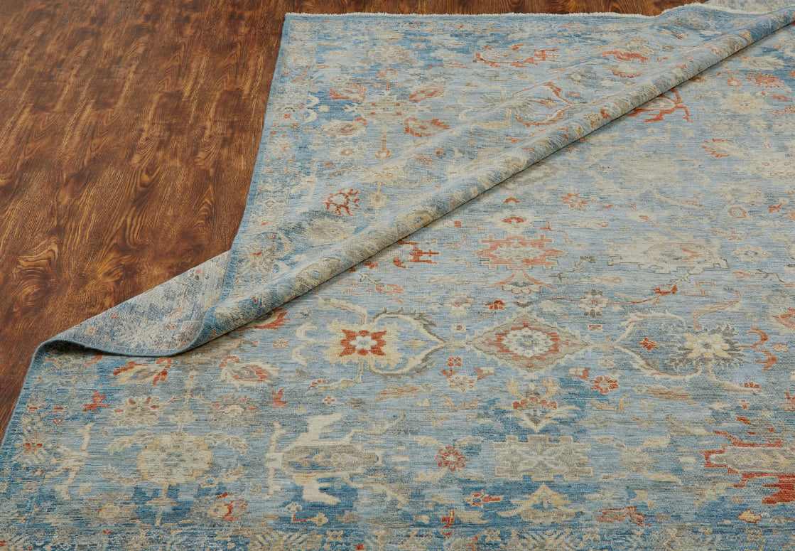 9' x 12' Transitional Hand-Knotted Wool rug, Rug #AF12840