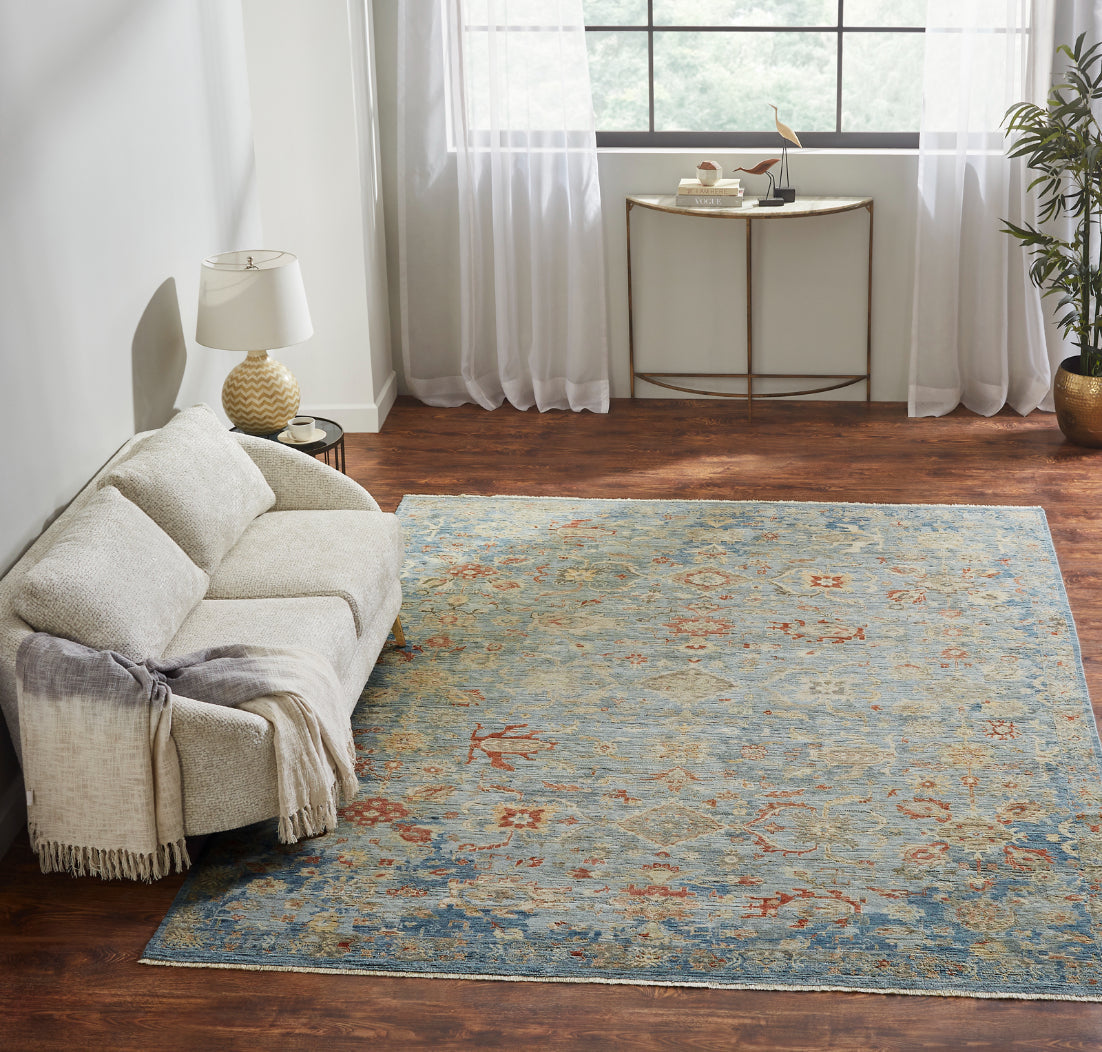 8' x 10' Transitional Hand-Knotted Wool rug, Rug #AF12840