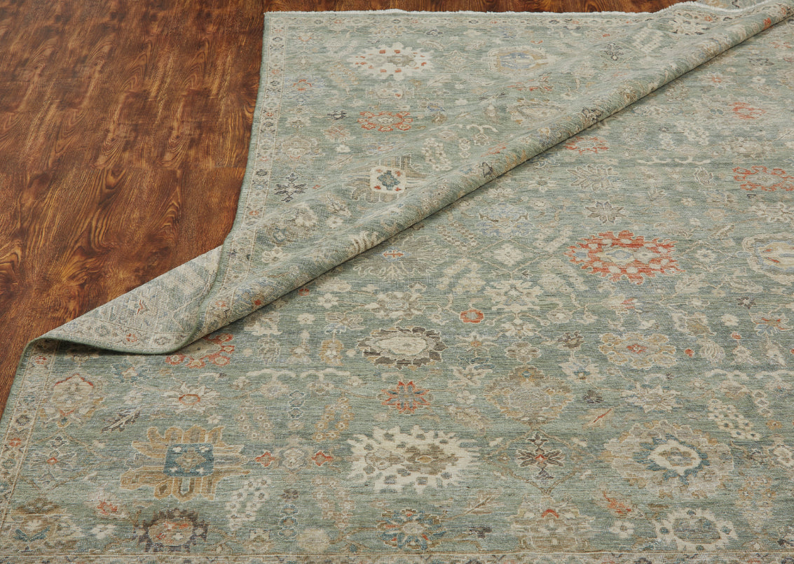 9' x 12' Transitional Hand-Knotted Wool rug, Rug #AF12860