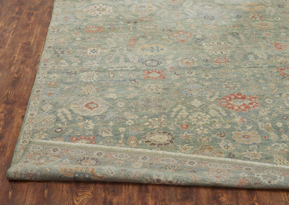 4' x 6' Transitional Hand-Knotted Wool rug, Rug #AF12860