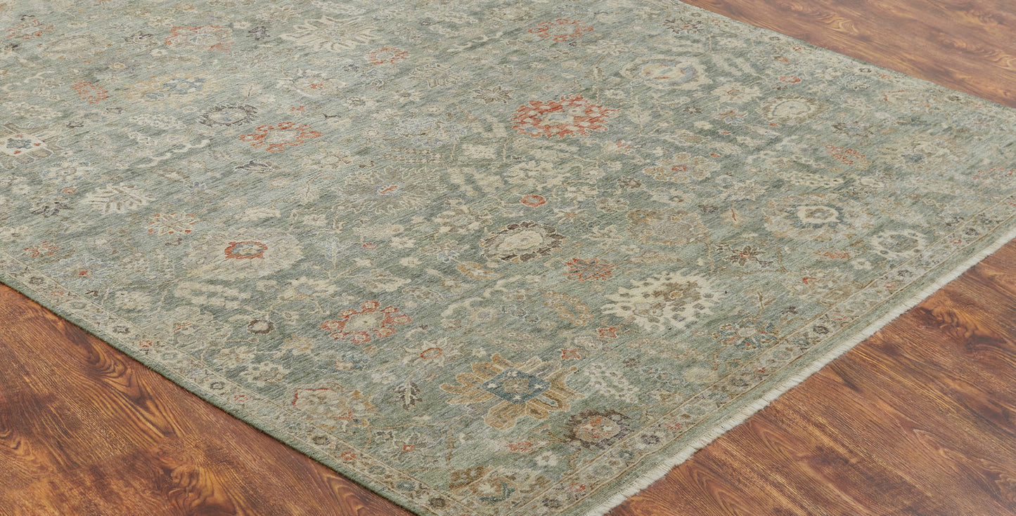3' x 5' Transitional Hand-Knotted Wool rug, Rug #AF12860