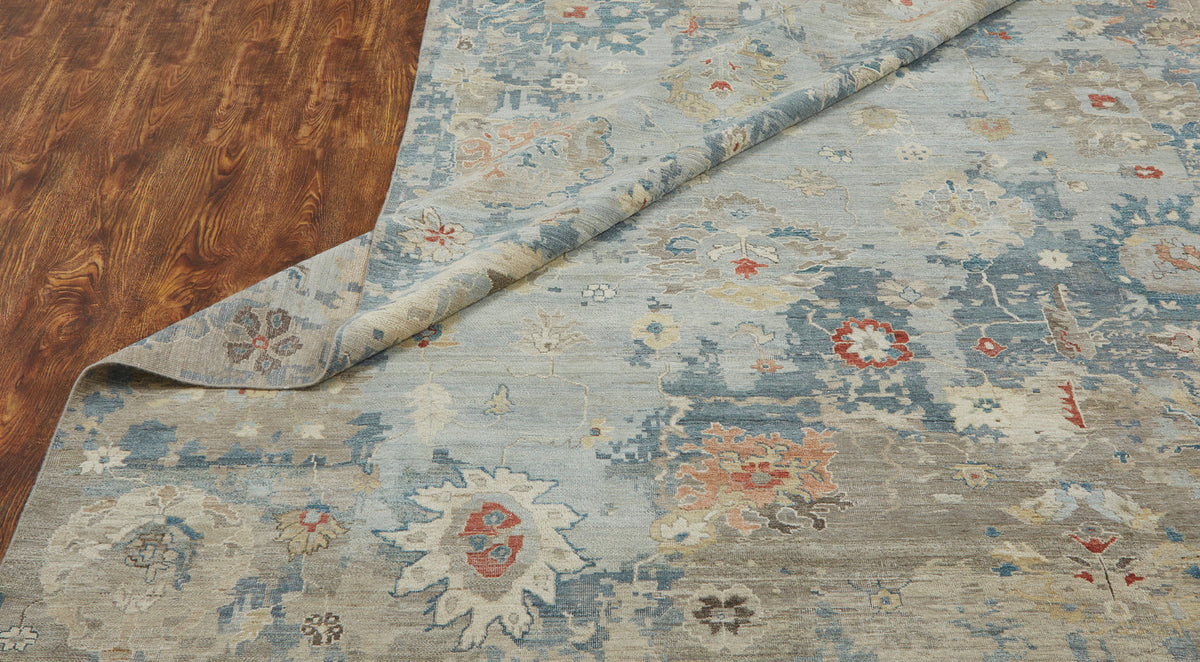 9' x 12' Transitional Hand-Knotted Wool rug, Rug #AF12870