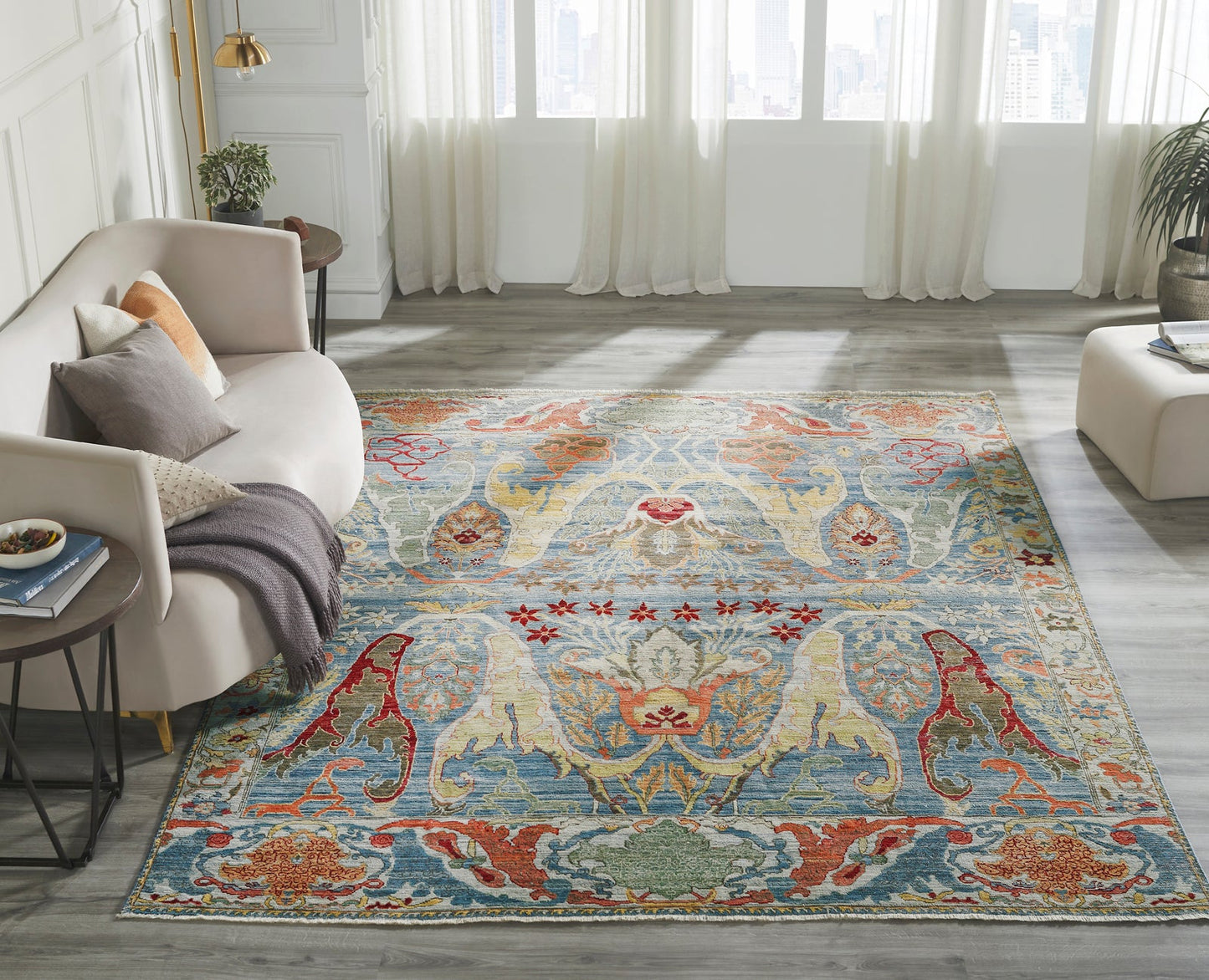 8' x 10' Transitional Hand-Knotted Wool rug, Rug #AF12920