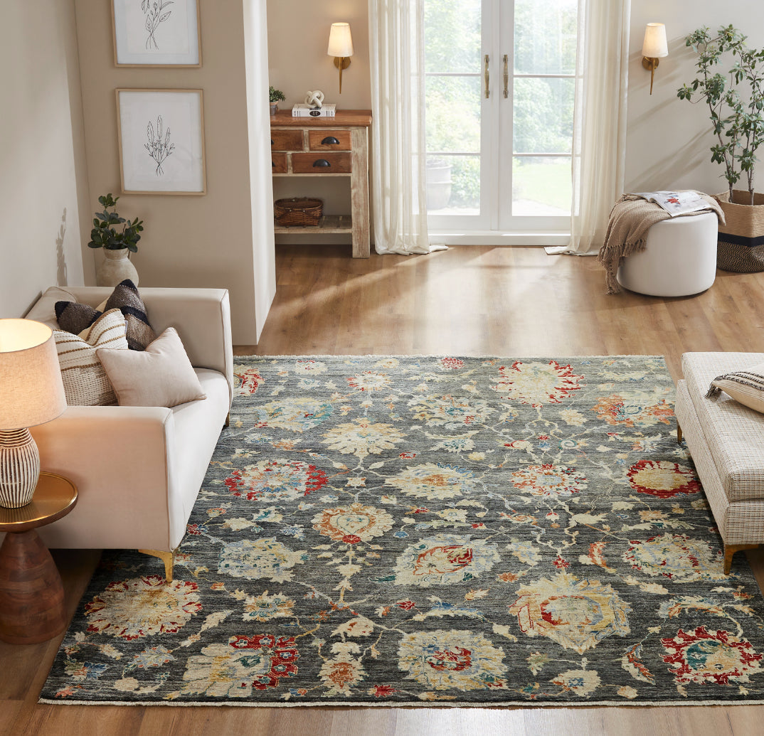8' x 10' Transitional Hand-Knotted Wool rug, Rug #AF12950