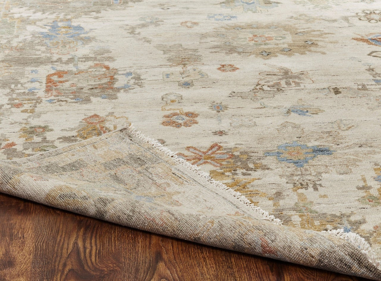 4' x 6' Oushak Hand-Knotted Silk rug, Rug #AK4211