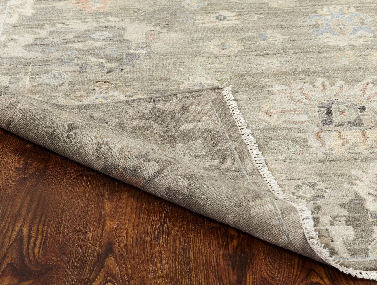 4' x 6' Oushak Hand-Knotted Silk rug, Rug #AK4231