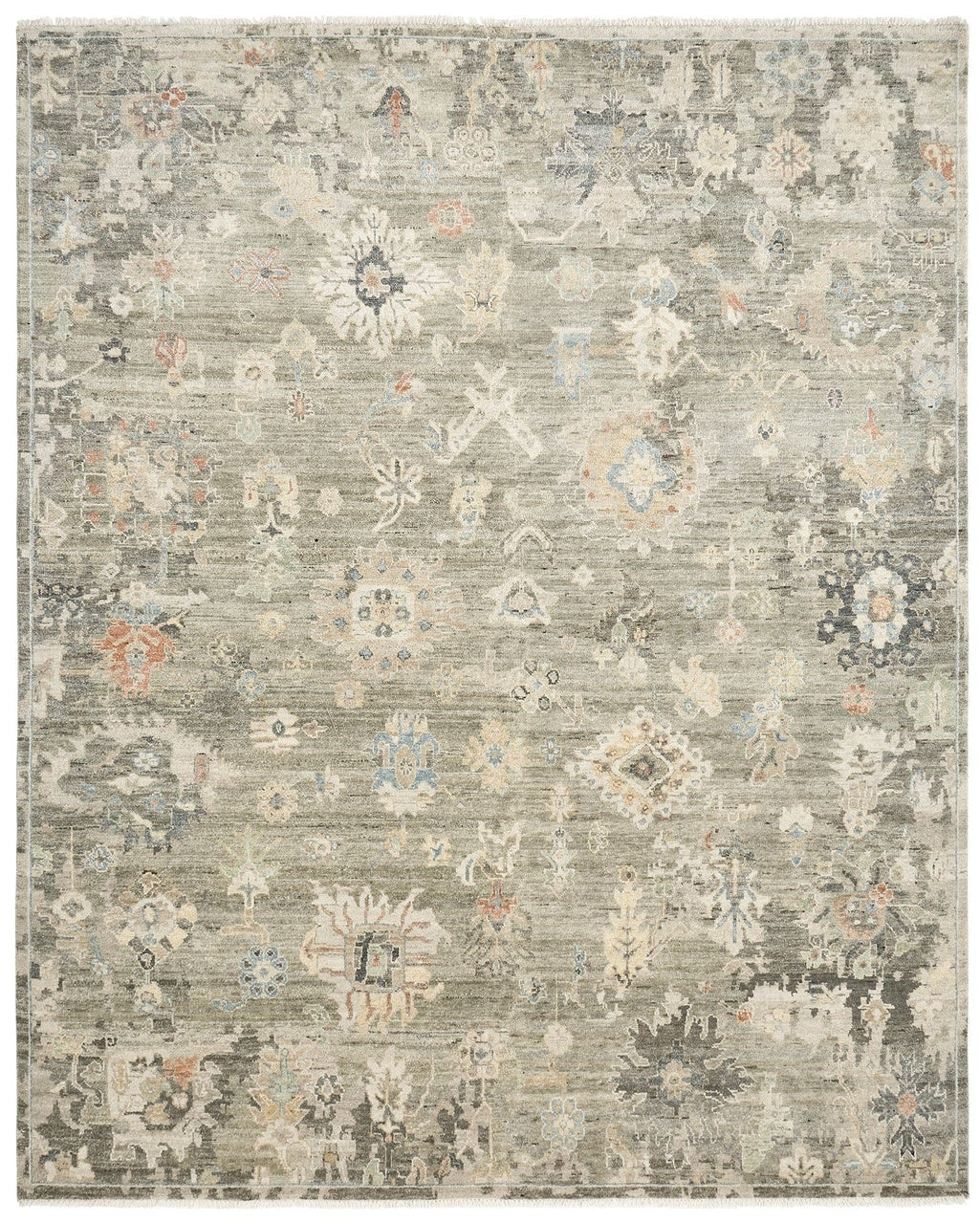 2' x 3' Oushak Hand-Knotted Silk rug, Rug #AK4231