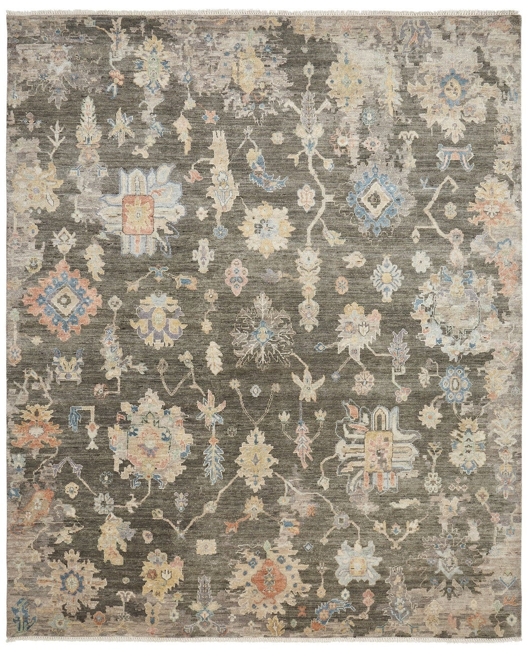 2' x 3' Oushak Hand-Knotted Silk rug, Rug #AK4241