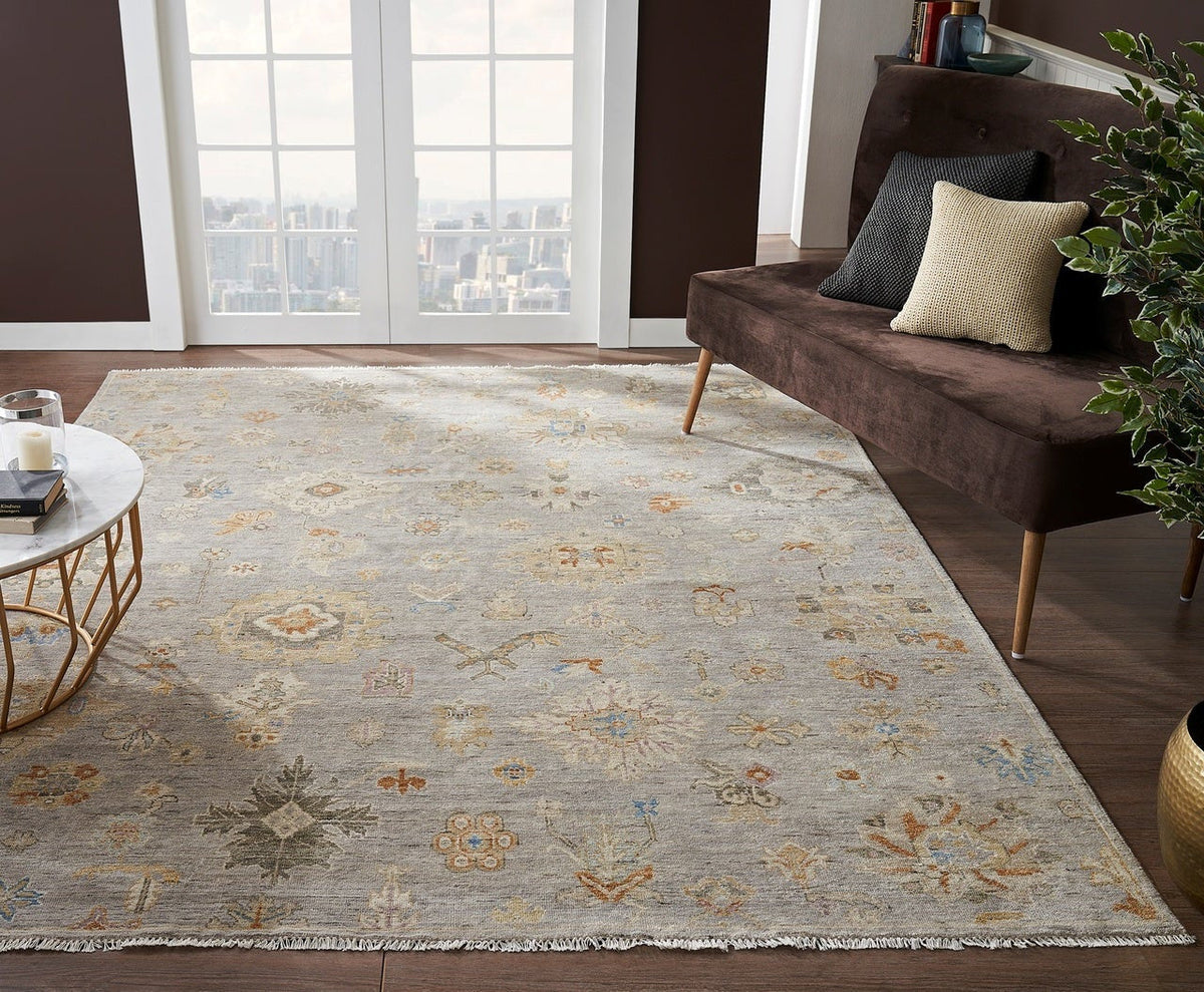 6' x 9' Oushak Hand-Knotted Silk rug, Rug #AK4251