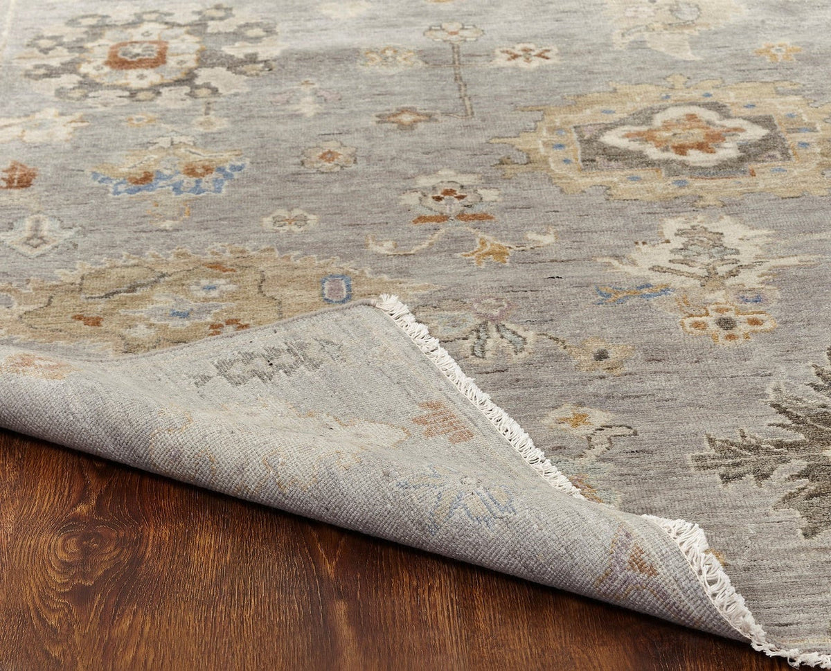 5' x 7' Oushak Hand-Knotted Silk rug, Rug #AK4251