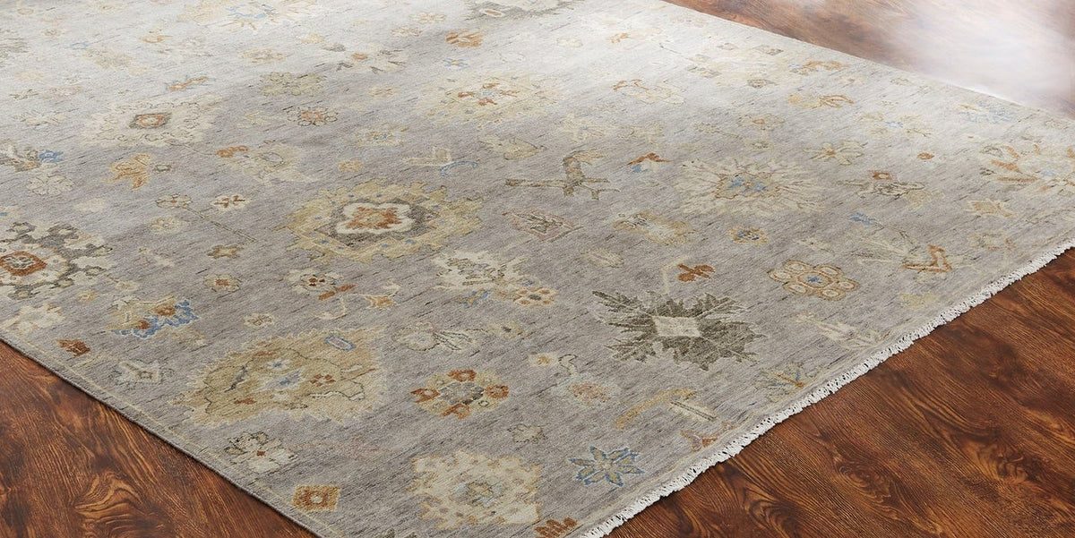 3' x 5' Oushak Hand-Knotted Silk rug, Rug #AK4251