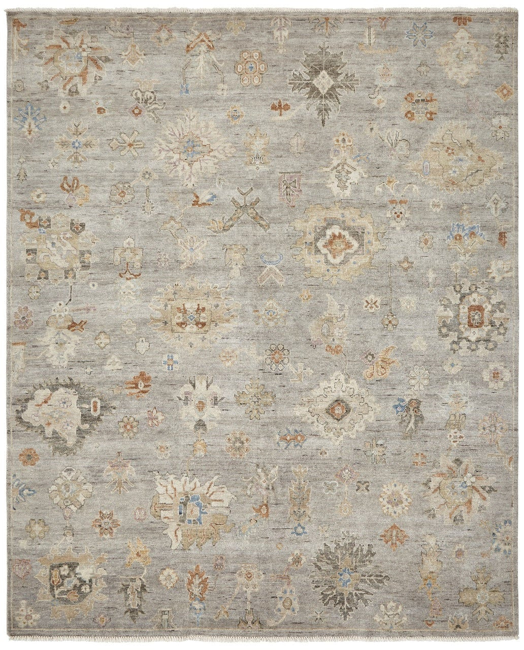 2' x 3' Oushak Hand-Knotted Silk rug, Rug #AK4251