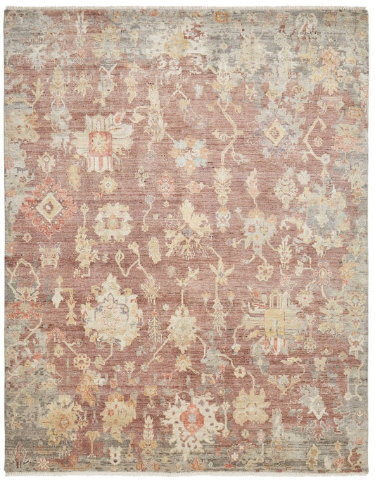 2' x 3' Oushak Hand-Knotted Silk rug, Rug #AK4270