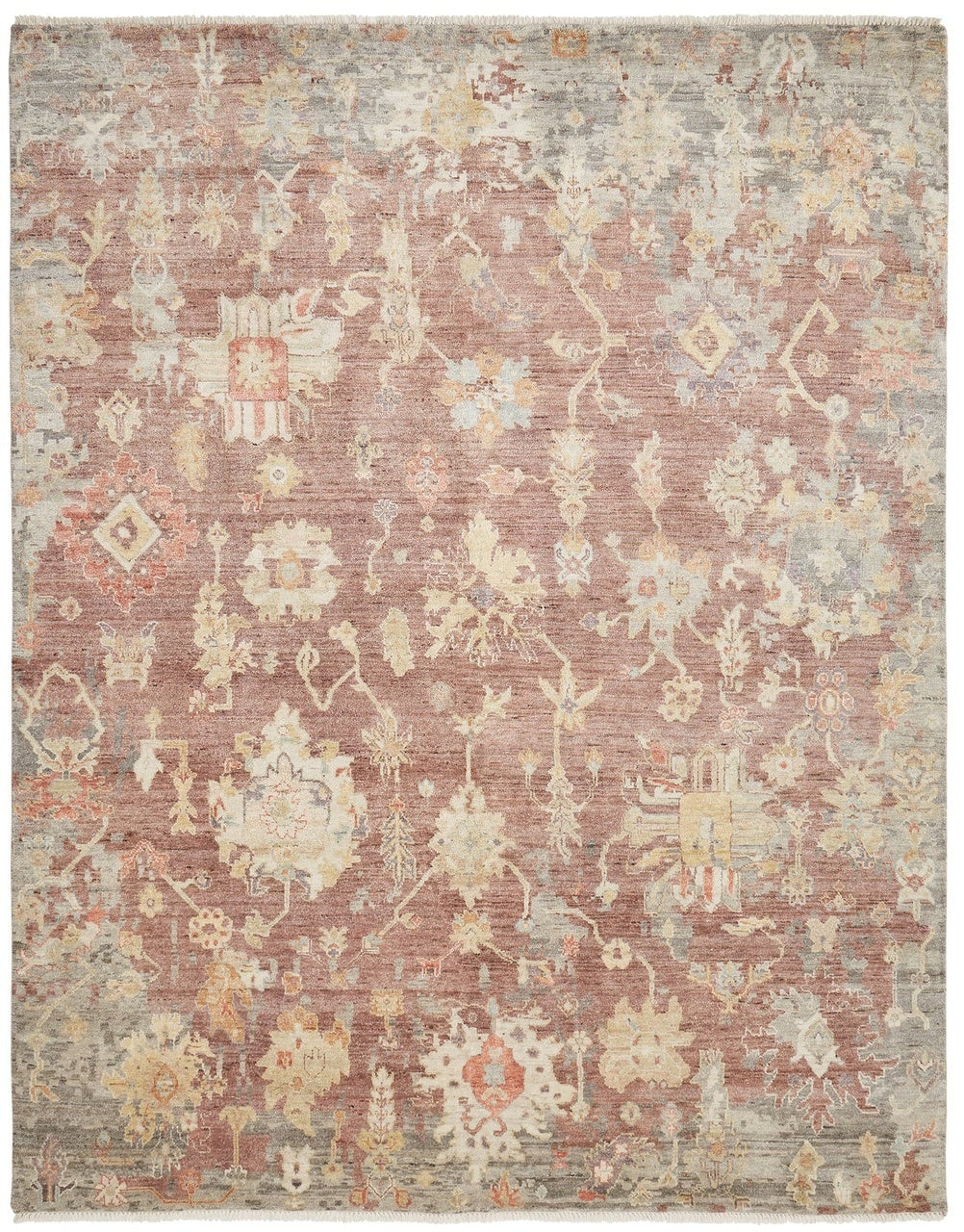 2' x 3' Oushak Hand-Knotted Silk rug, Rug #AK4270