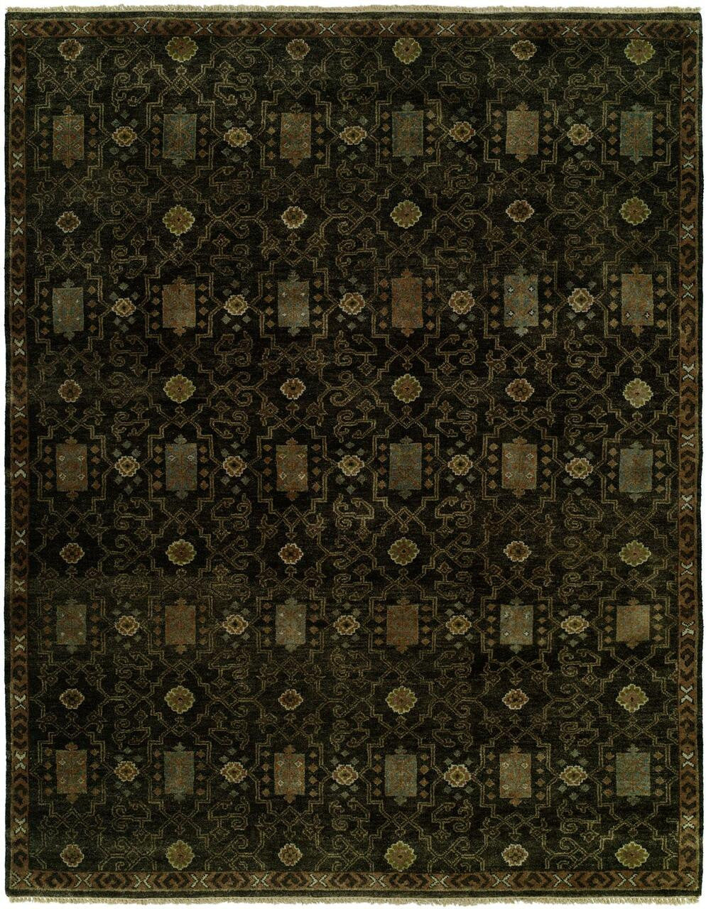 2' x 3' Ikat Hand-Knotted Wool rug, Rug #AN0401