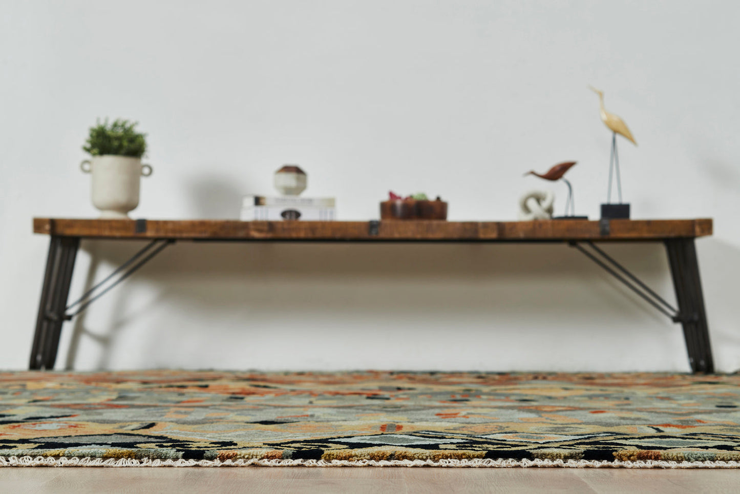 3' x 5' Ikat Hand-Knotted Wool rug, Rug #AN0511