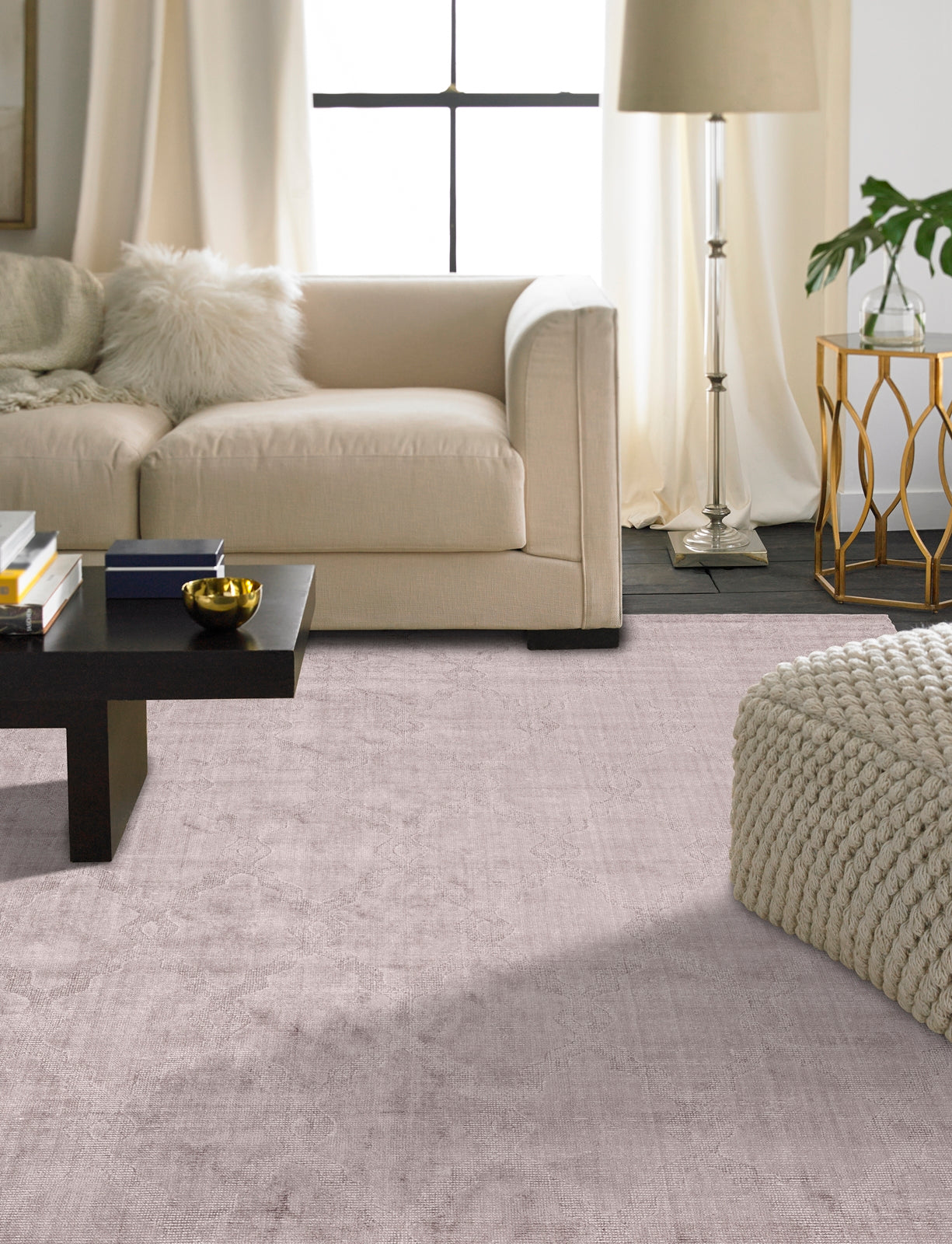2' x 3' Transitional Hand Loom Silk rug, Rug #AV1901