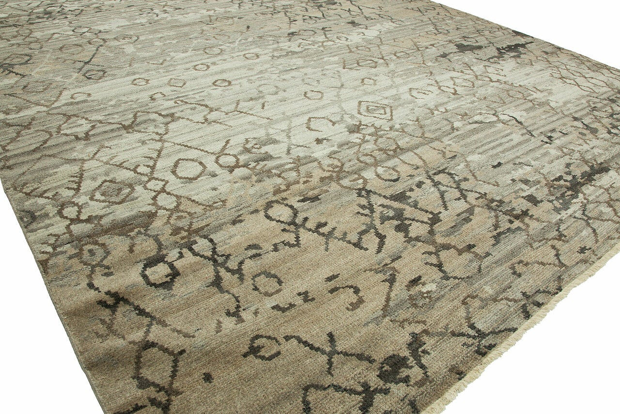 3' x 5' Transitional Hand-Knotted Wool rug, Rug #BR8021
