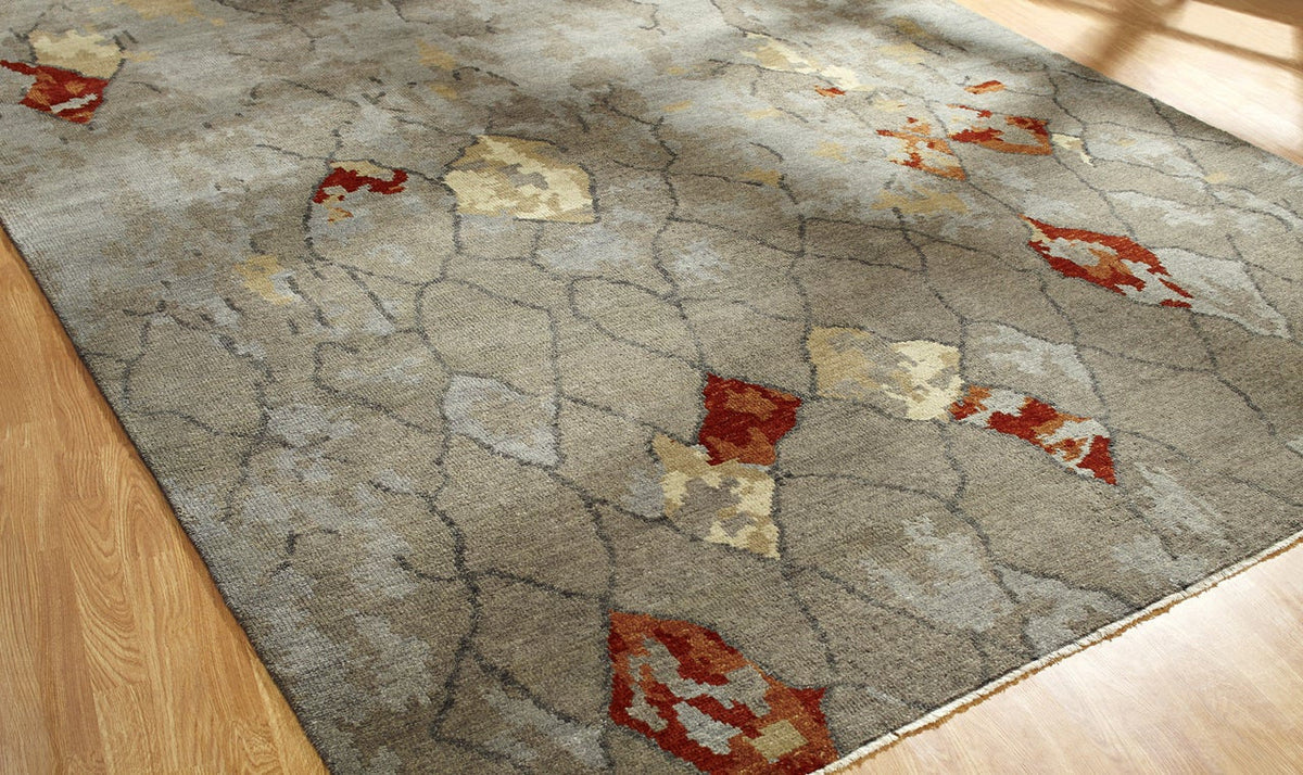 3' x 5' Modern Hand-Knotted Wool rug, Rug #BR8051