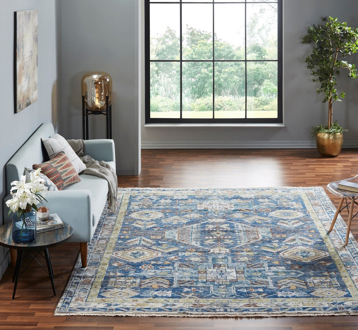 9' x 12' Southwestern Hand-Knotted Wool rug, Rug #CN2821