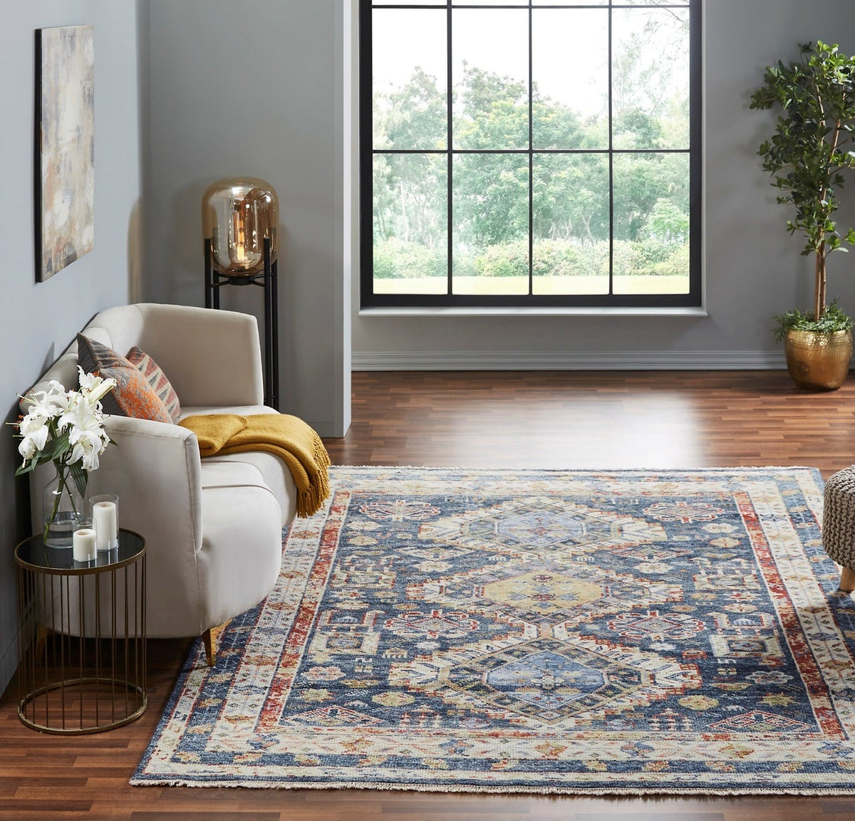 9' x 12' Southwestern Hand-Knotted Wool rug, Rug #CN2871