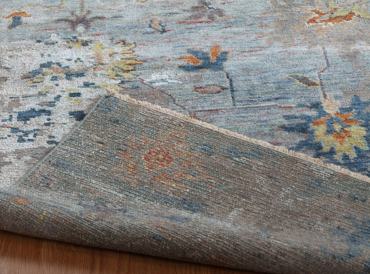 4' x 6' Oushak Hand-Knotted Silk rug, Rug #CR9301