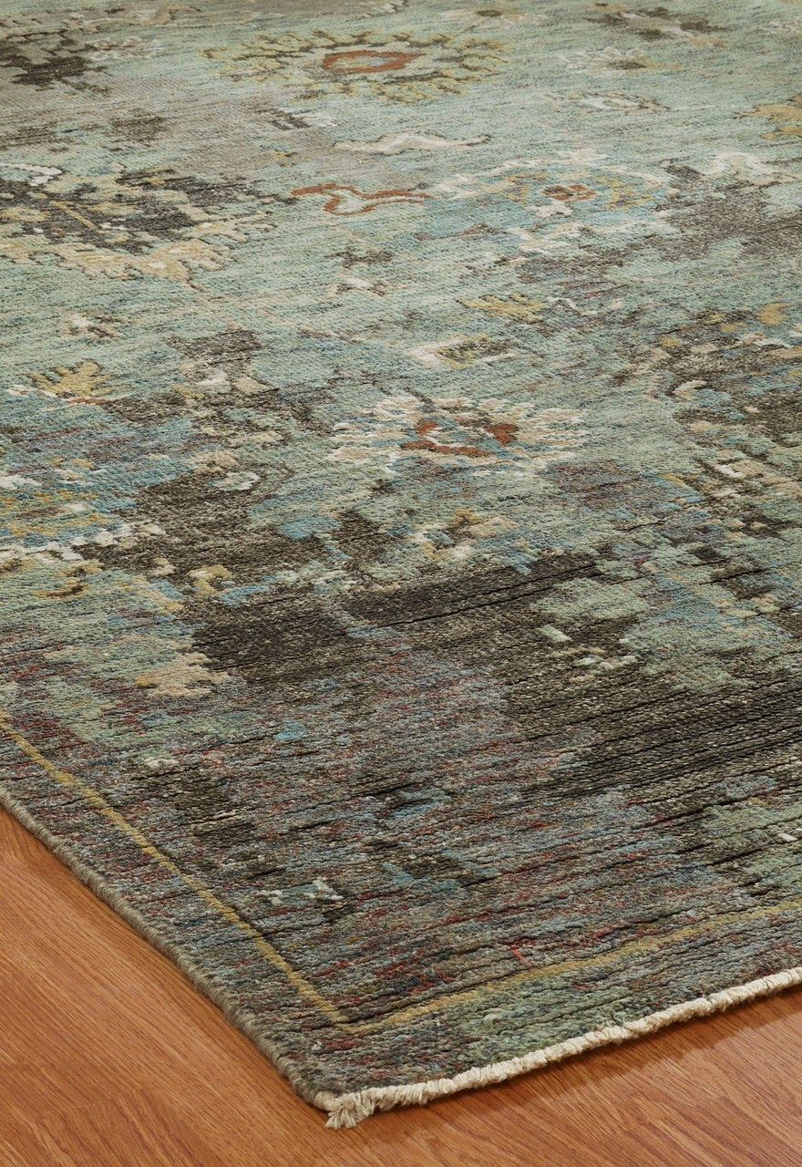 4' x 6' Oushak Hand-Knotted Silk rug, Rug #CR9321
