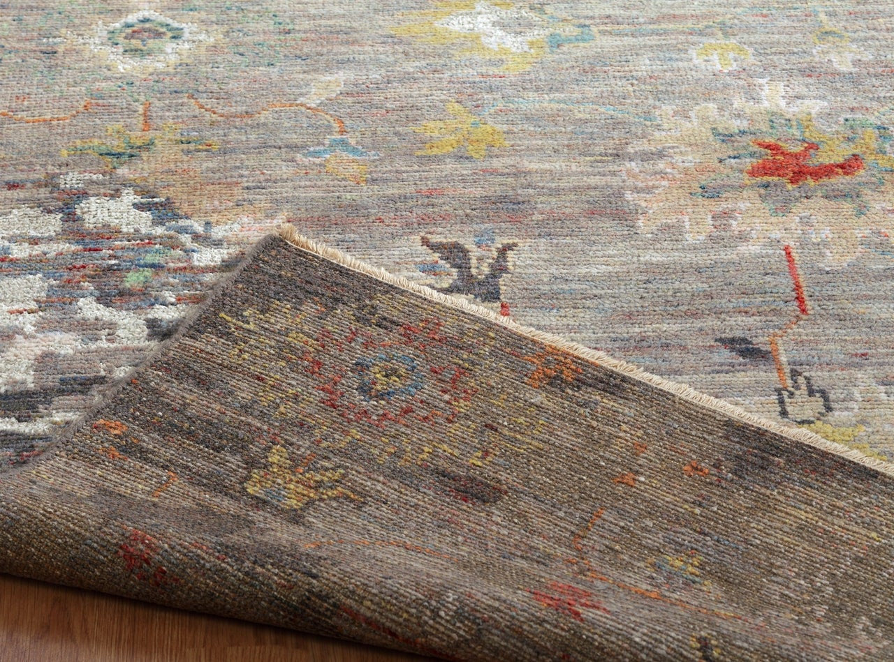 4' x 6' Oushak Hand-Knotted Silk rug, Rug #CR9341