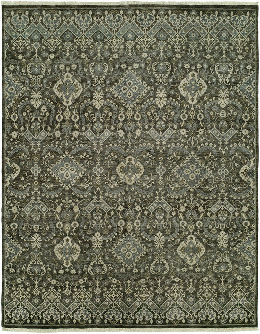2' x 3' Ikat Hand-Knotted Wool rug, Rug #DL1111