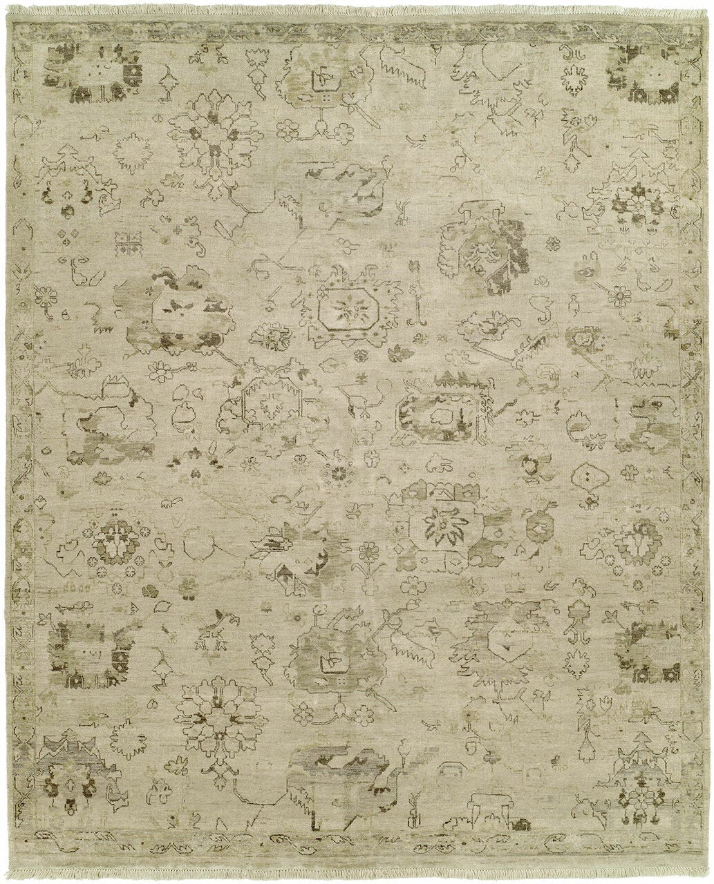 2' x 3' Transitional Hand-Knotted Wool rug, Rug #DL1121