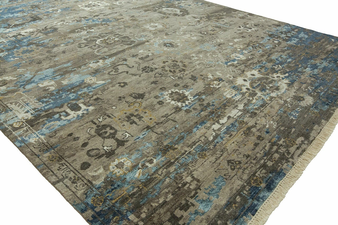 3' x 5' Transitional Hand-Knotted Silk rug, Rug #EP0251