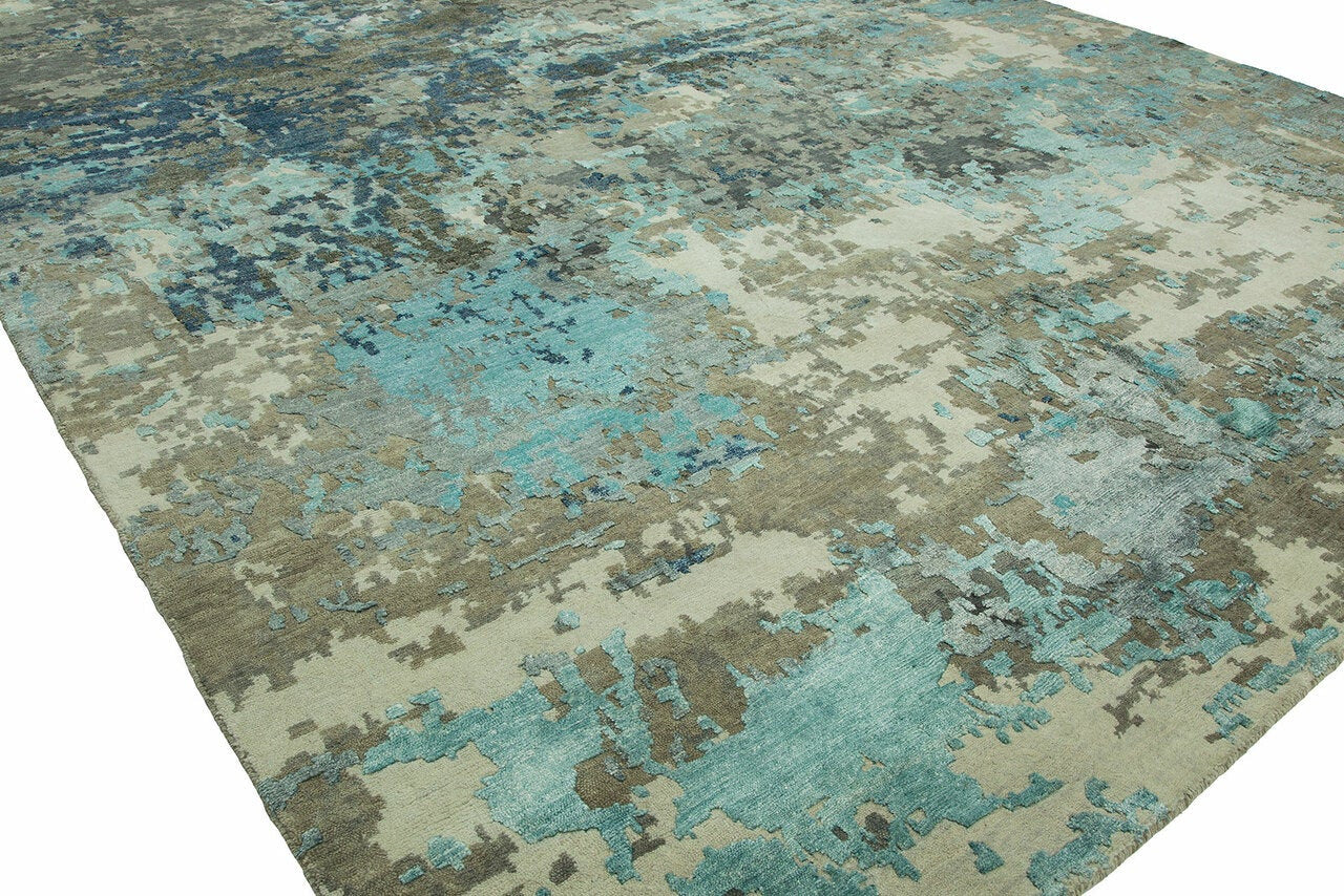 3' x 5' Modern Hand-Knotted Silk rug, Rug #EQ5741