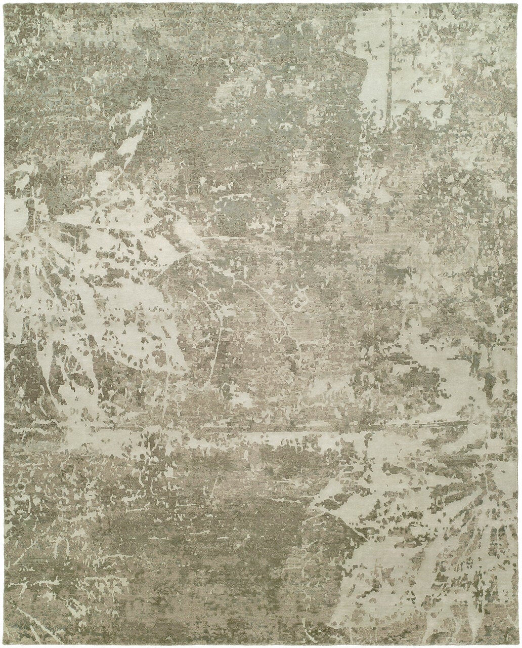 2' x 3' Modern Hand-Knotted Silk rug, Rug #EQ5791