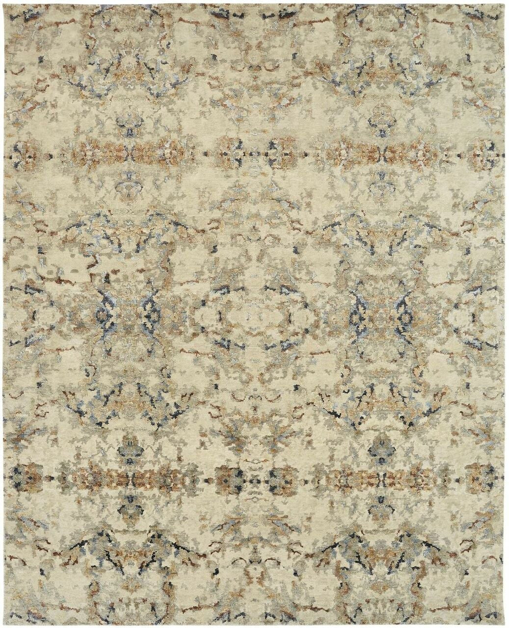 2' x 3' Modern Hand-Knotted Silk rug, Rug #EQ5801