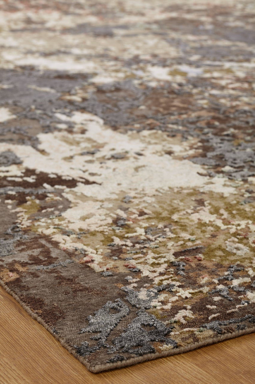 3' x 5' Modern Hand-Knotted Silk rug, Rug #EQ5821