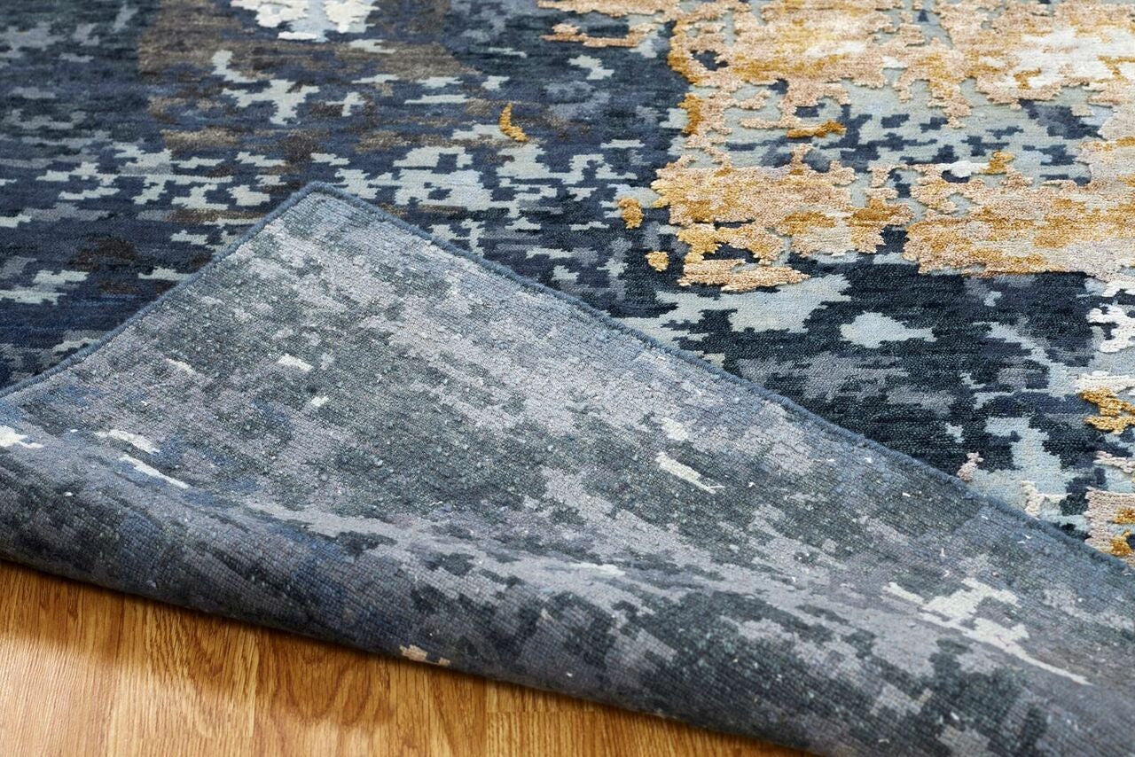 4' x 6' Modern Hand-Knotted Silk rug, Rug #EQ5831