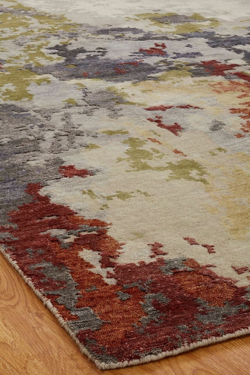 3' x 5' Modern Hand-Knotted Silk rug, Rug #EQ5841