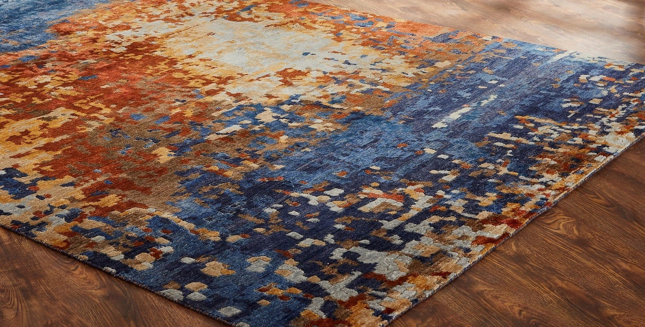 3' x 5' Modern Hand-Knotted Silk rug, Rug #EQ5851
