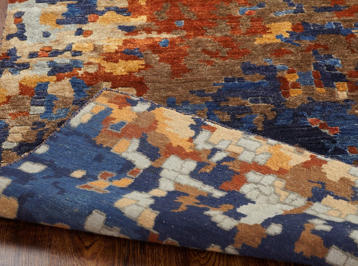 4' x 6' Modern Hand-Knotted Silk rug, Rug #EQ5851